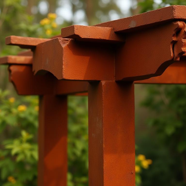 Cortenstahl Pergola Design